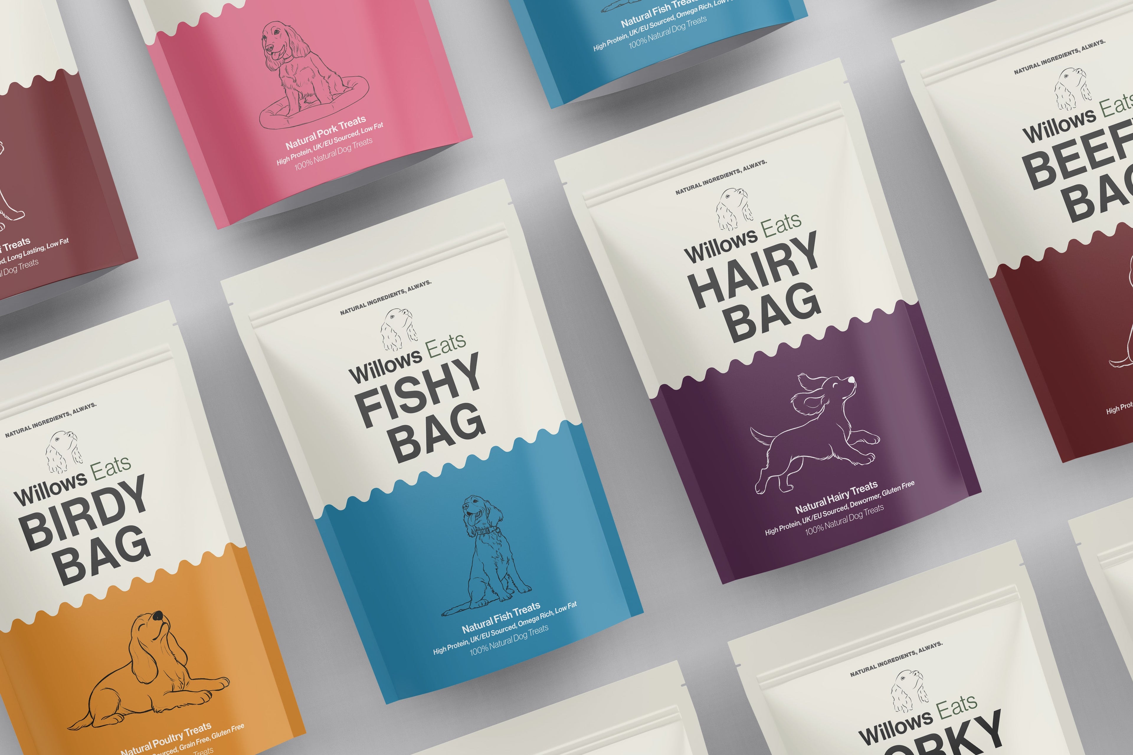 Willows Eats Full Bundle — All 5 Natural Dog Treat Bags